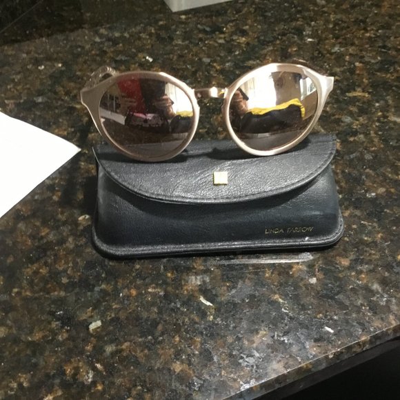 Linda Farrow Mirrored Sunglasses New $1100 - Picture 4 of 4